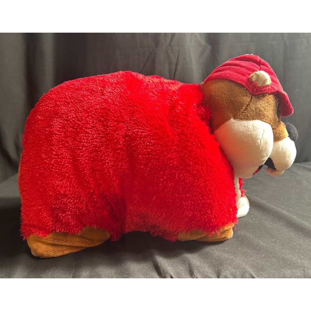 Buc-ee's Beaver Plush Pillow Pet Jaag Red Hat Texas Mascot Stuffed Animal 2020 - Picture 3 of 10